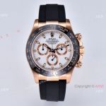 CLEAN Factory Copy Rolex Daytona Clean 4130 Oysterflex Rubber Rose Gold White Dial 40mm_th.jpg